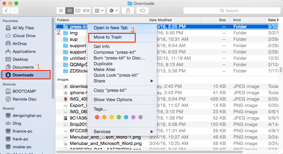 how to delete other files on mac