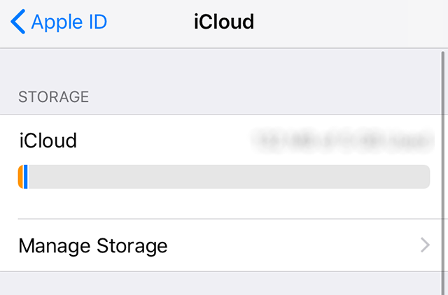 Manage iCloud storage on the iPhone
