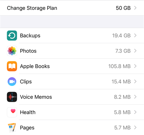 Access iCloud backups on the iPhone