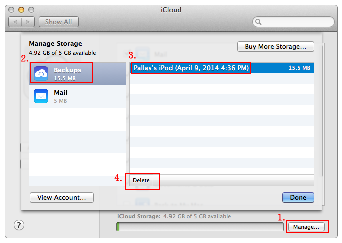 delete old itunes backups on mac