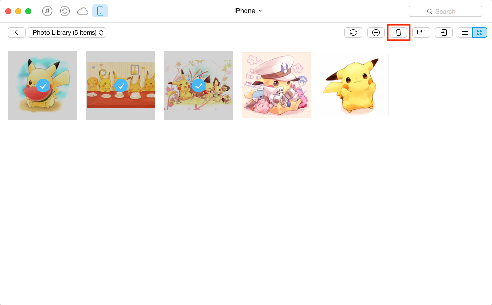 How to Delete iPhone Photos from PC/Mac with AnyTrans - Step 2