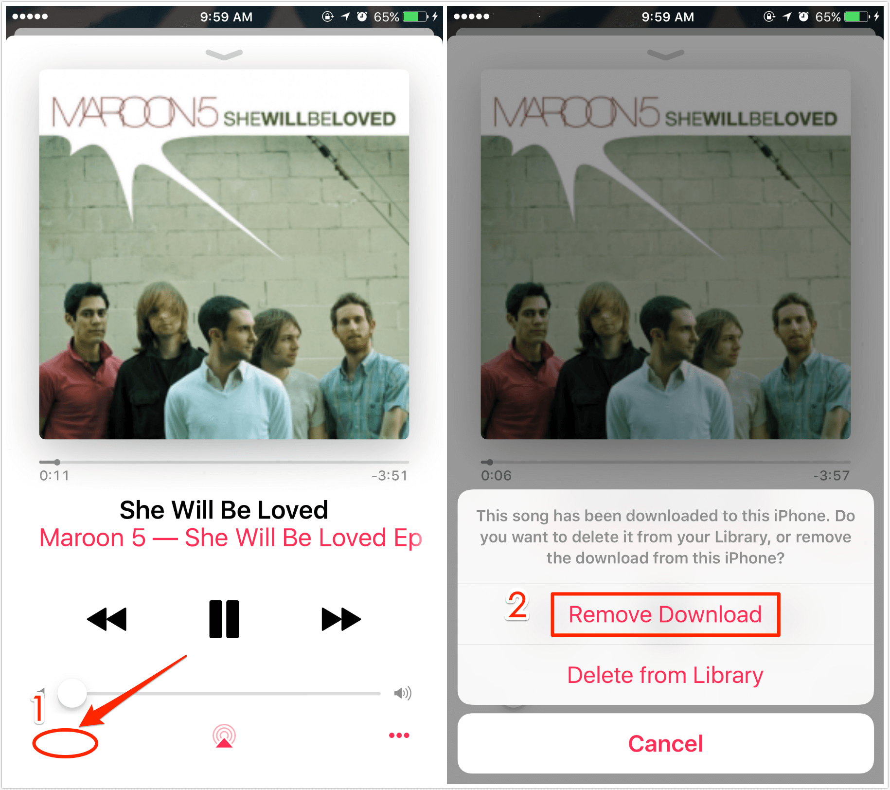 How to Delete Songs from iPhone 7 in Music App