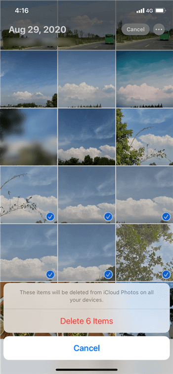 Delete Multiple Photos from Photos Library