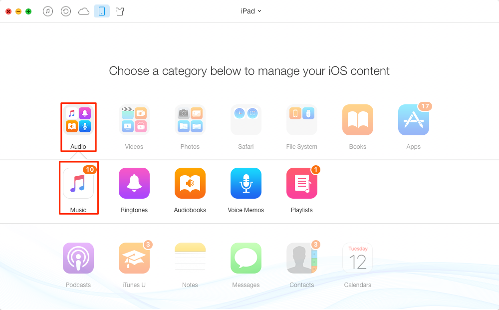 How to Delete Songs from iPad Air or iPad mini – Step 2
