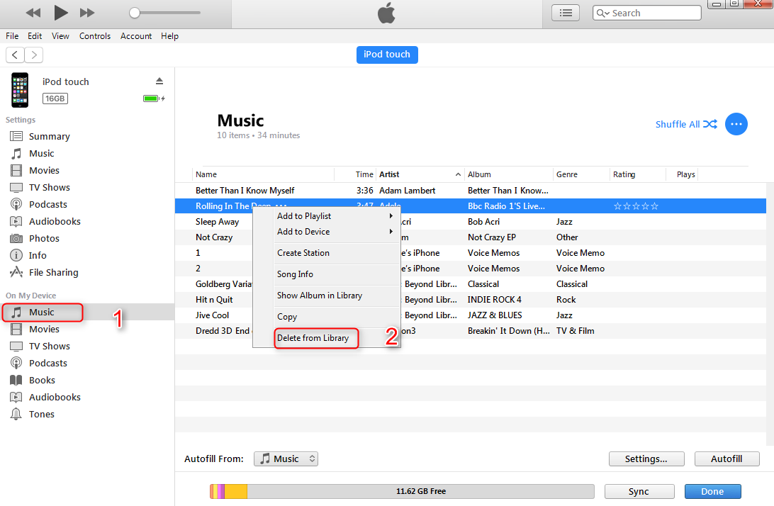 4 Ways To Delete Songs From Ipod Touch Shuffle Classic Nano Imobie