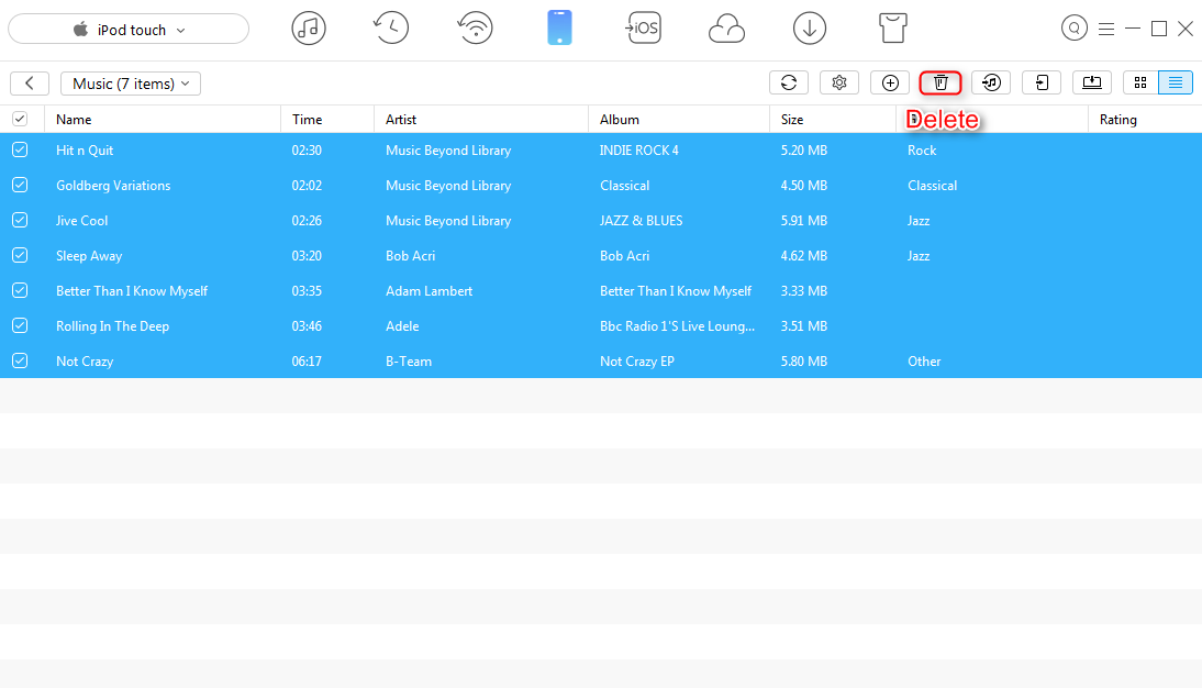 transfer songs from ipod touch to itunes for mac