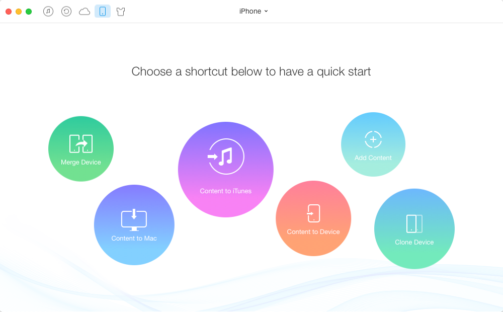 How to Delete Videos from iPhone 7/7 Plus via AnyTrans– Step 1