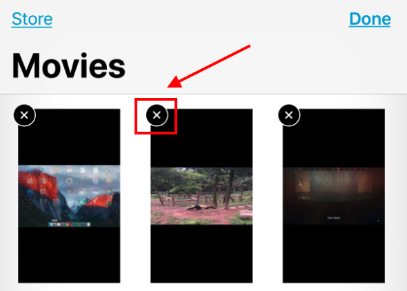 How to Delete Video/Movies from iPhone 8/X via Videos