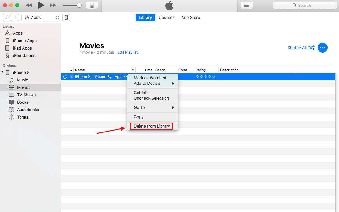 Delete Movie From Itunes On Mac But Keep For Re Download