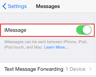 How to Deregister iMessage from iPhone - Step 2