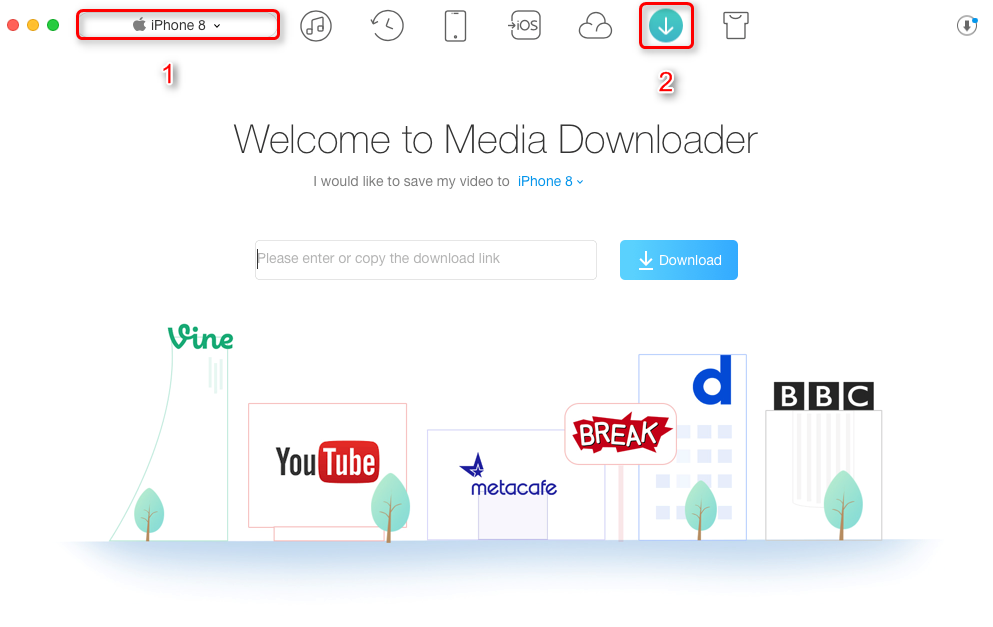 How to Add Videos to iPhone 8 (Plus)/X - Step 1