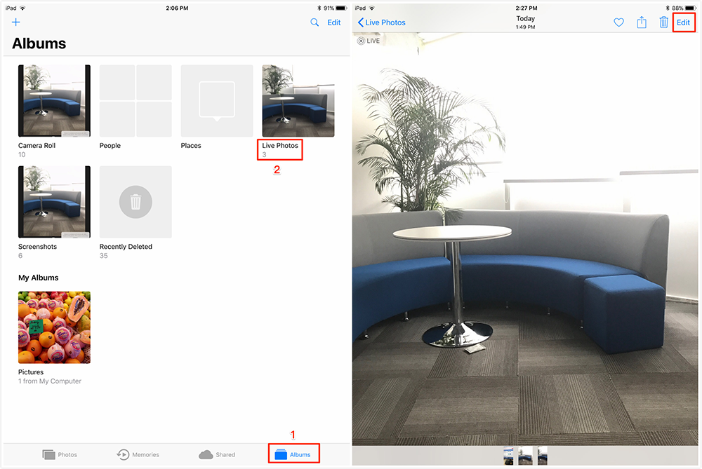 How to Apply Efforts to Live Photos in iOS 11 on iPhone/iPad