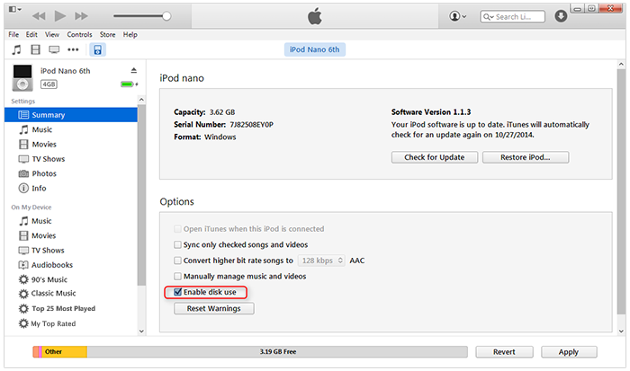 How to overwrite a cd using itunes on a pc