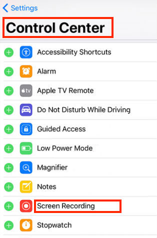 How to Enable Screen Recording in iOS 11 on iPhone - Step 2