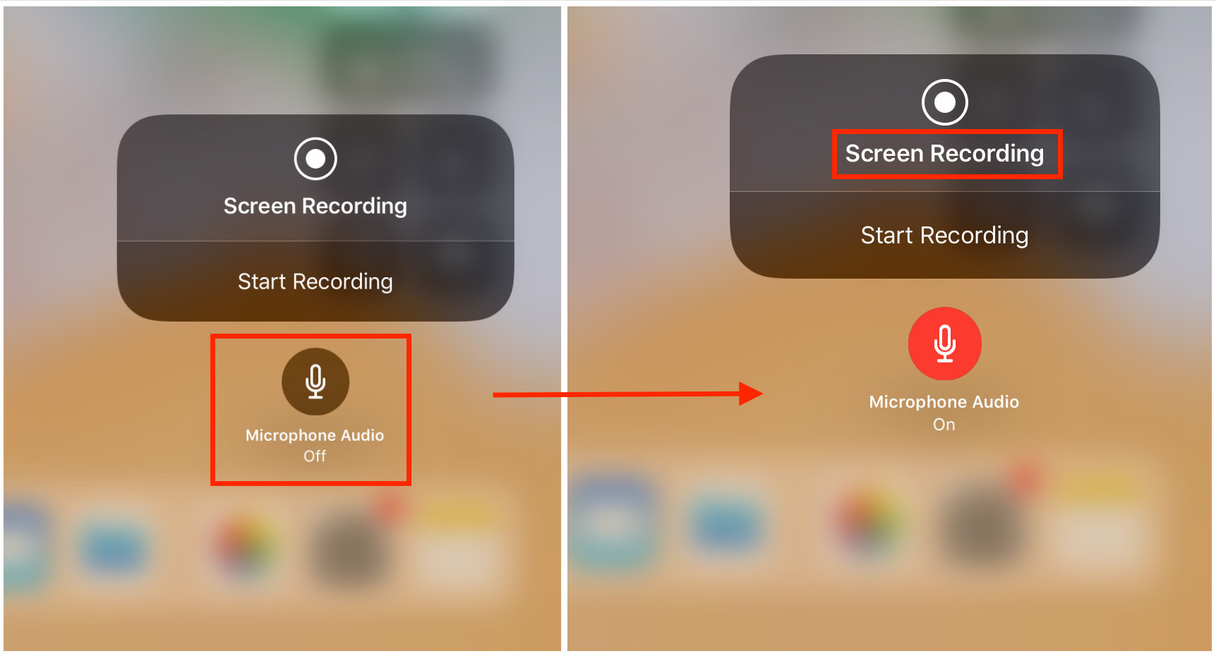 How to Record Screen on iPhone in iOS 11 - Step 2