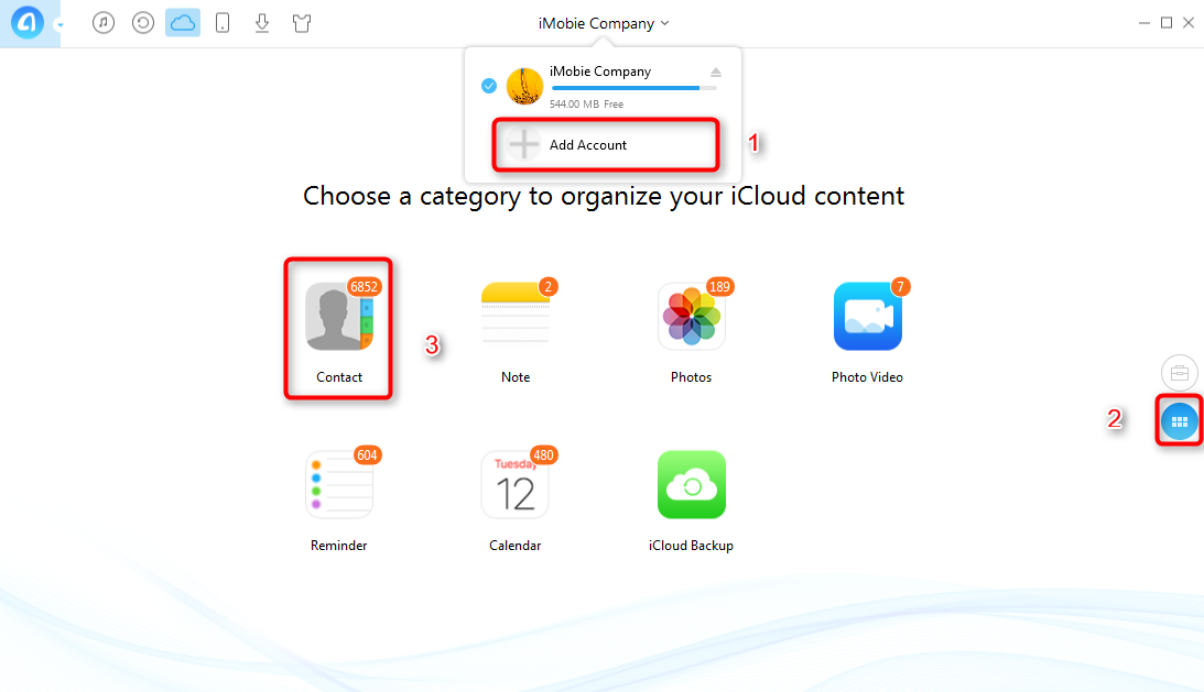 How to Transfer iCloud Contacts to Another iCloud Account - Step 2
