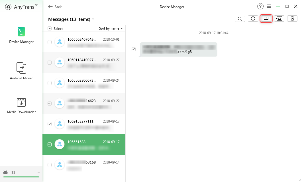 sms als pdf speichern android