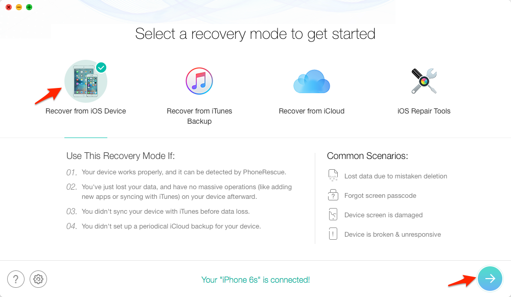 How to Extract Contacts from iPhone - Step 1