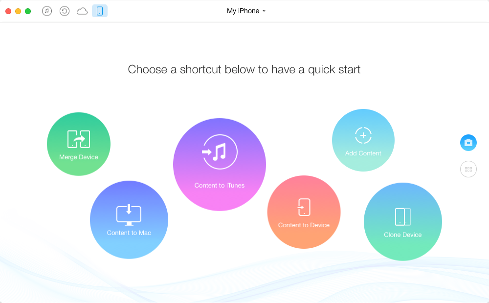 Extract Music from iPhone/iPod with AnyTrans – Step 1