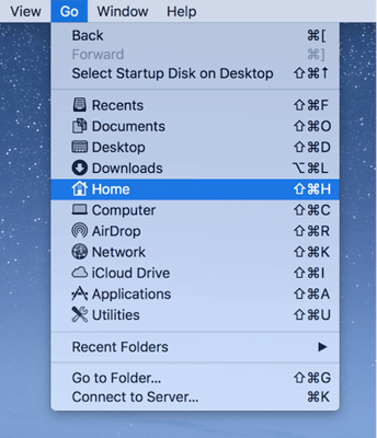 find library folder on mac