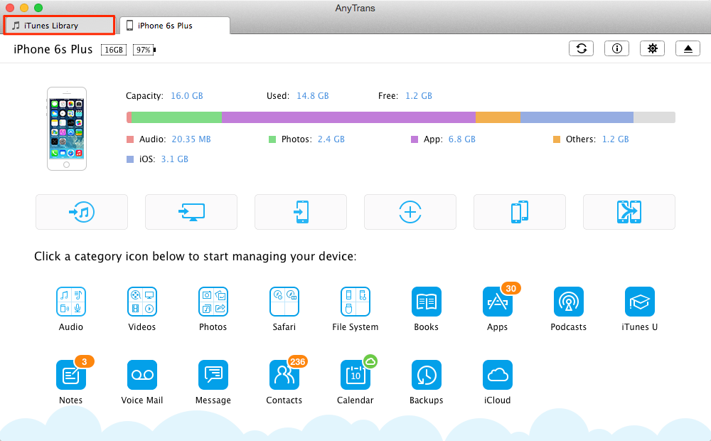iTunes Alternative - AnyTrans Overview