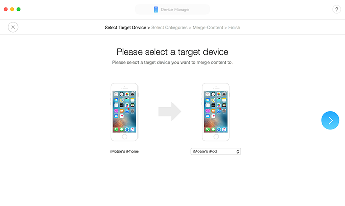 Sync iMessages via AnyTrans for iOS – Step 2