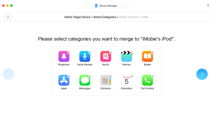 Sync Messages via AnyTrans for iOS – Step 3