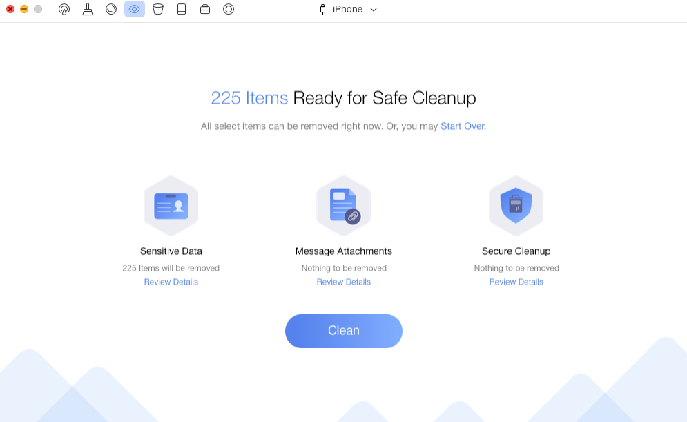 Free Up & Speed Up iPhone/iPad/iPod with PhoneClean – Screen Overview