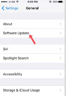Ipad safari not working after update