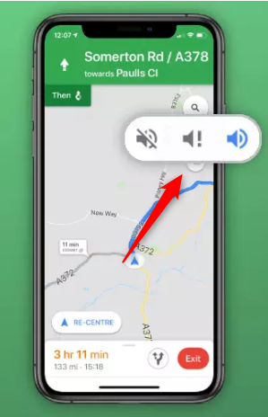 Turn on Google Maps Voice Navigation