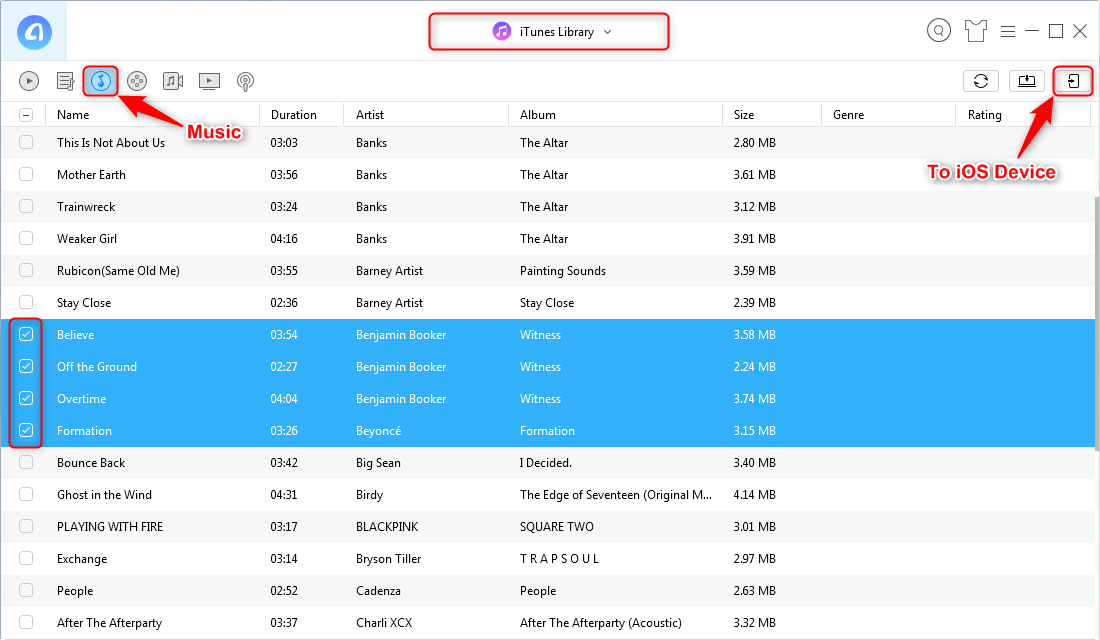 How to Rebuild iTunes Music Library with AnyTrans - Step 1