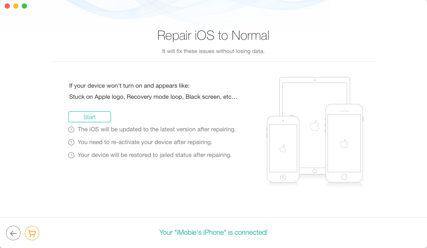 How to Fix iOS Stuck in Recovery Mode - Step 2