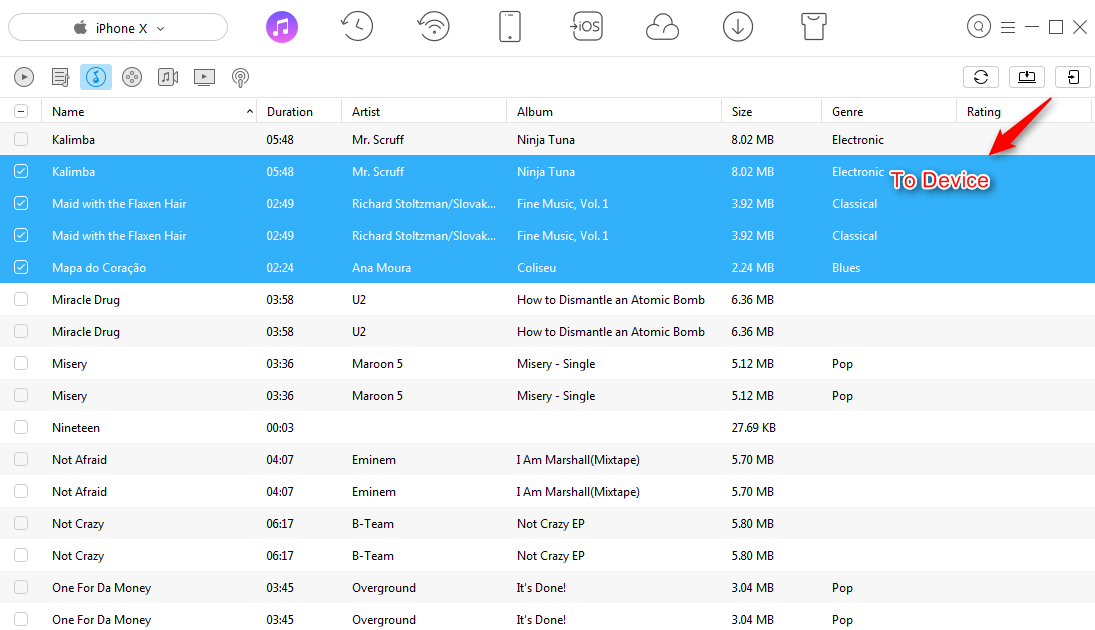 Fix Apple Music Won't Let Me Add Songs with an iTunes Alternative - Step 3