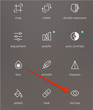 Remove Red Eye From Photos on iphone