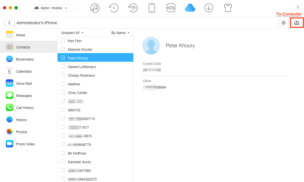 How to Get Backup from iCloud via AnyTrans – Step 4