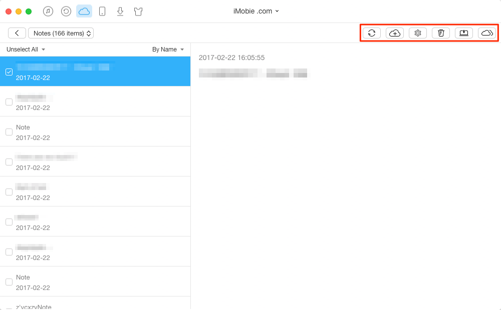 How to Extract Notes from iCloud with AnyTrans – Step 2