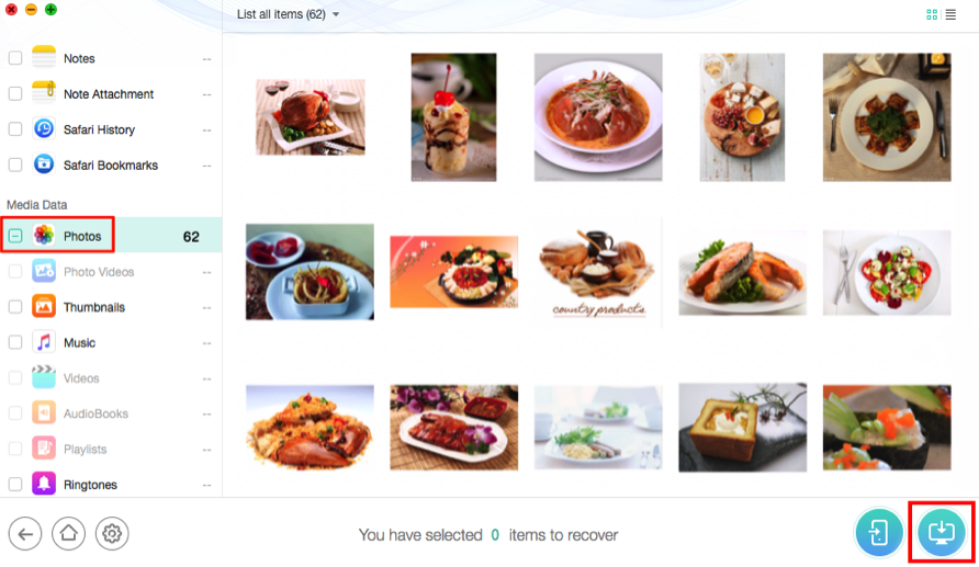 How to Download Pictures from iCloud Backup - Step 3