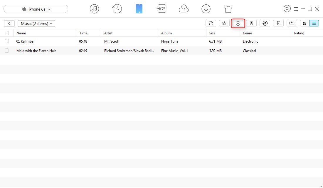 How to Transfer Music to iPhone with AnyTrans – Step 3