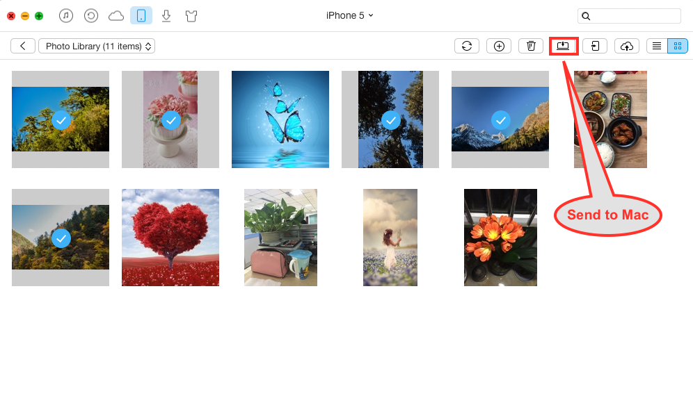 How to Import Photos from iPhone to Mac - Step 3