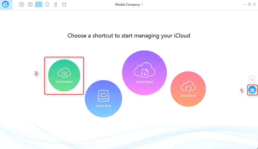 How to Import vCards Files Contacts to iCloud with AnyTrans - Step 2