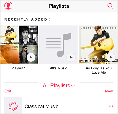 Create Playlist on iPhone 6 Running iOS 8.4 –Step 1
