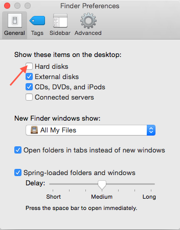 my desktop icons disappeared mac