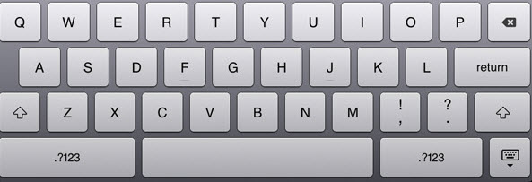 The virtual keyboard