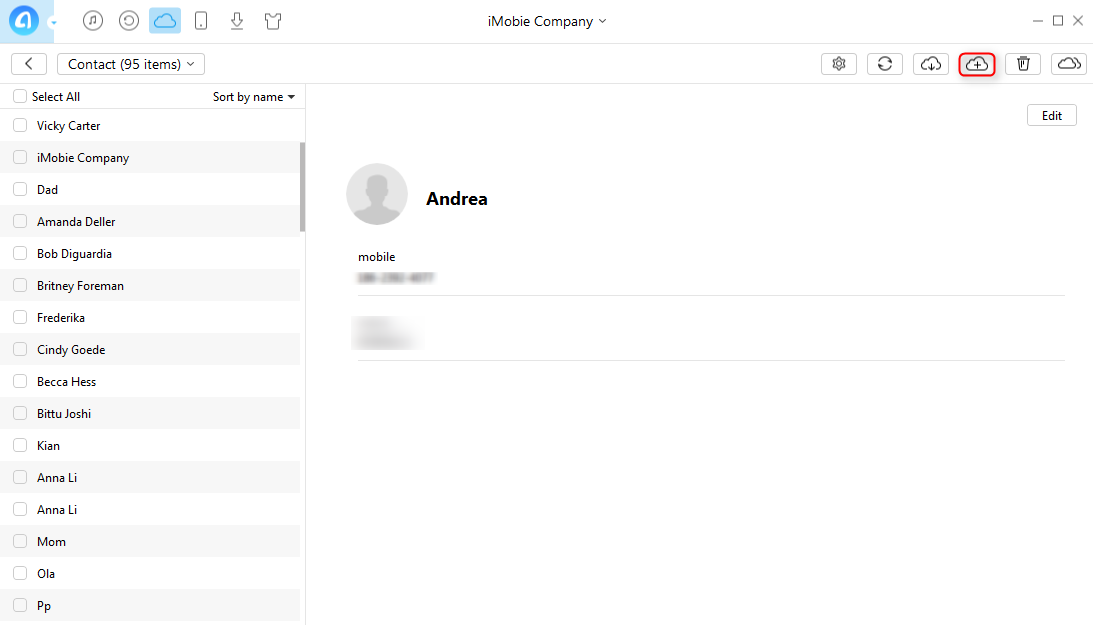 View and Create iCloud Contacts