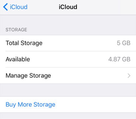 Increase iCloud Storage - Upgrade iCloud Storage Plan