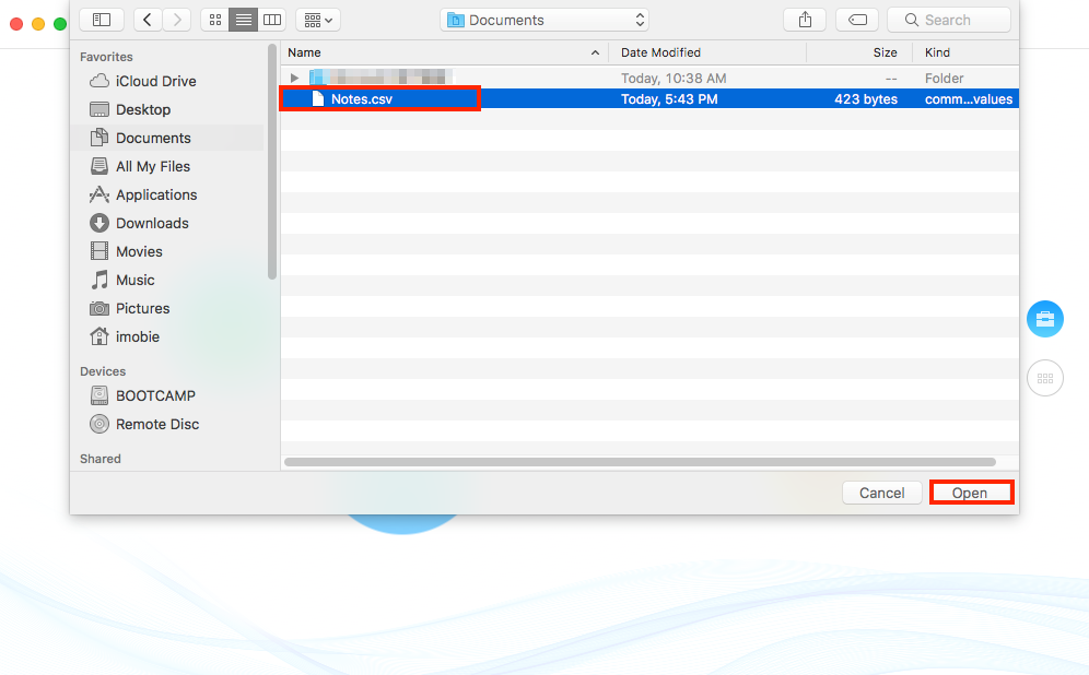 Transfer Notes from Computer to iCloud with AnyTrans - Step 3