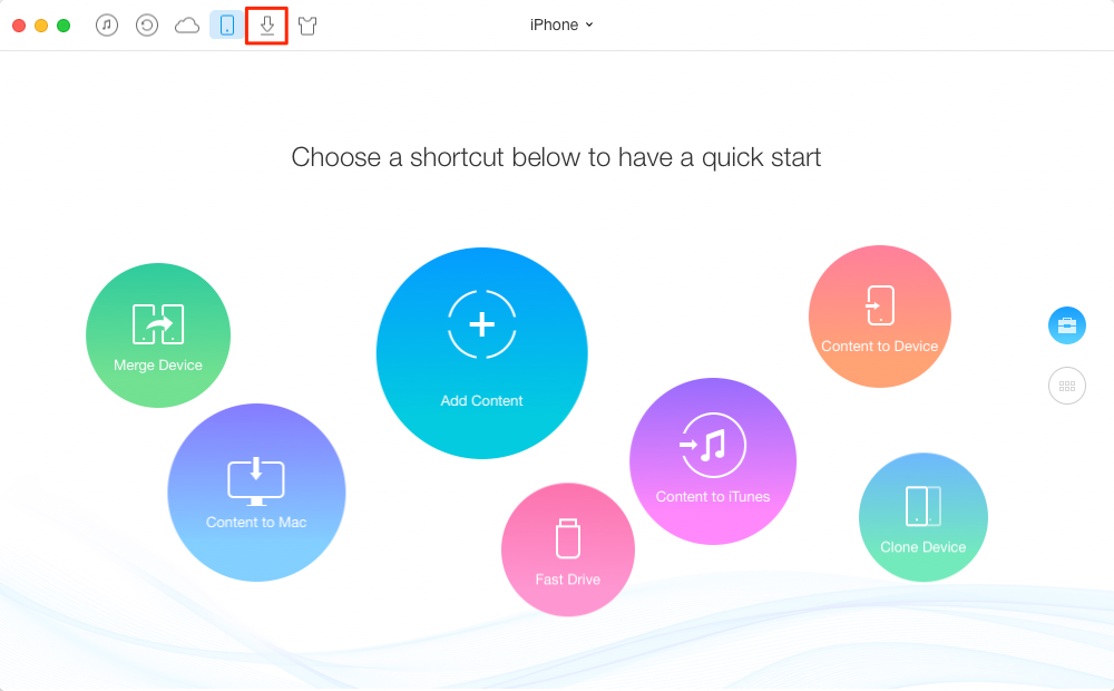 How to Download YouTube Videos to iPhone with AnyTrans - Step 2