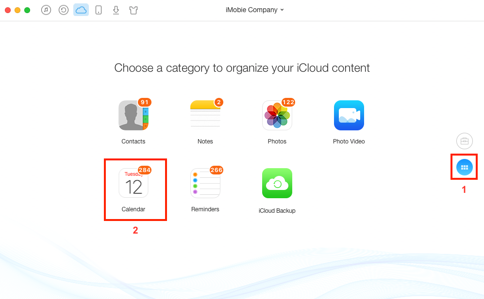 Print iCloud Calendar on Mac/PC with AnyTrans – Step 2