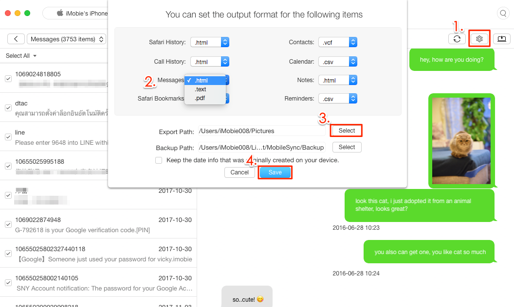 How to Print iMessages from iPhone X/8/7/6s/6/SE/5s/5