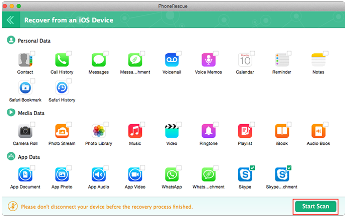 How to Print Skype Conversation from iPhone – Step 2